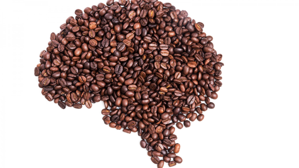 Des grains de café en forme de cerveau.